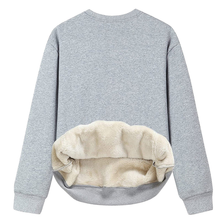 Ladies Oversized Cozy Pullover with Fleece Lining Amarae