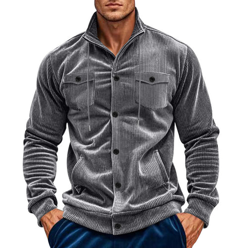Velvet jacket for men with practical chest pockets Amarae