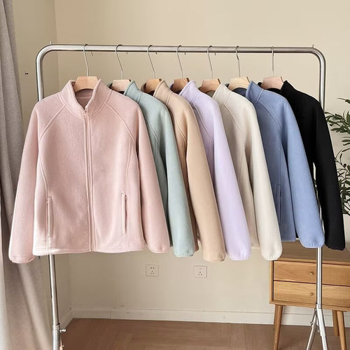Veste en polaire cosy pour femmes avec col montant Chic & Stil
