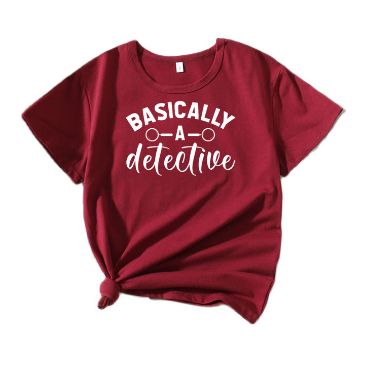 Women’s Quirky Detective Humor T-Shirt Lune London