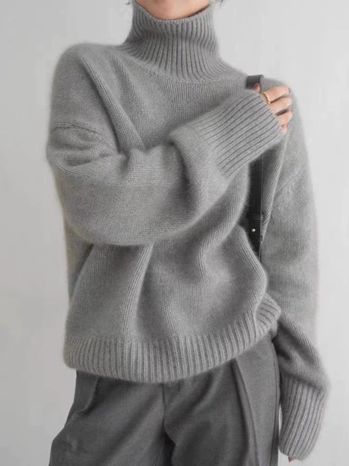 Pull à col roulé pour femmes en laine de haute qualité Chic & Stil