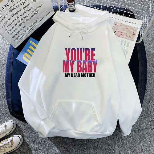 Women's hoodie with humorous lettering Chic & Stil
