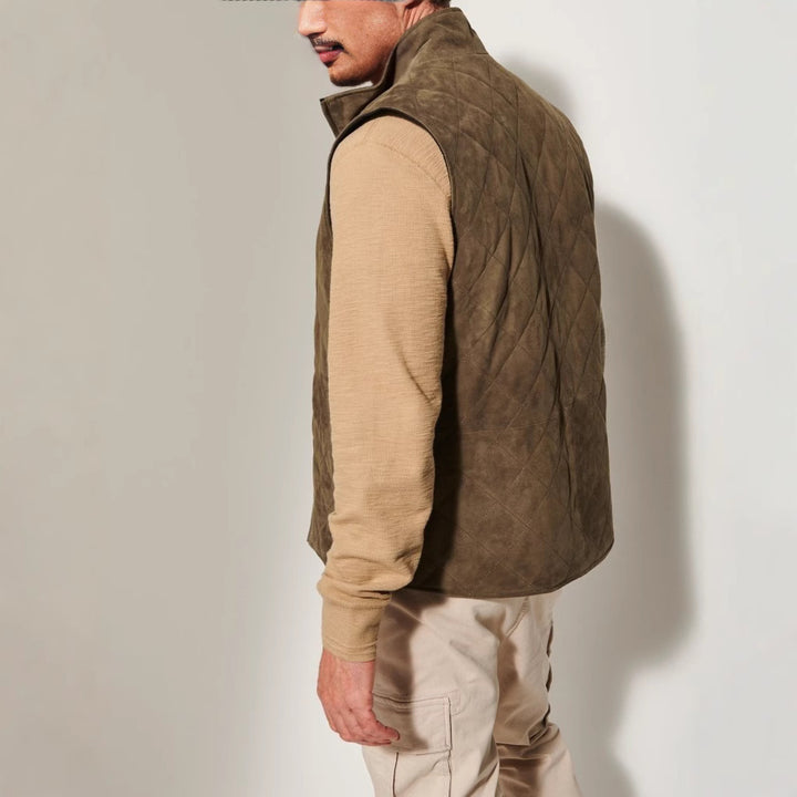 Heated vests for men with high collar Lune London