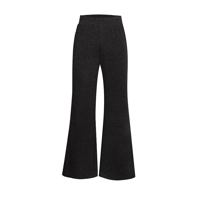 Women's Wide Flared Knit Pants with High Waist and Flared Leg Amarae