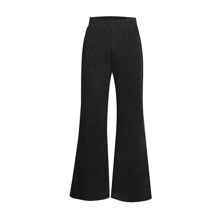 Women's Wide Flared Knit Pants with High Waist and Flared Leg Amarae