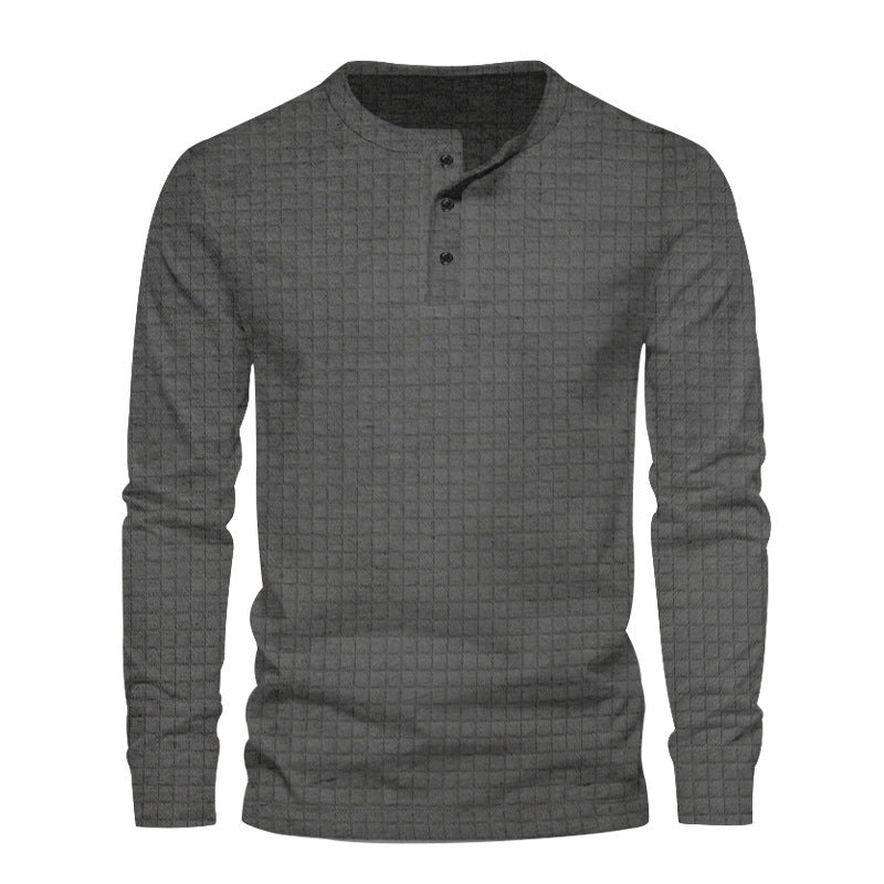 Men's long sleeve shirt with textured design Amarae