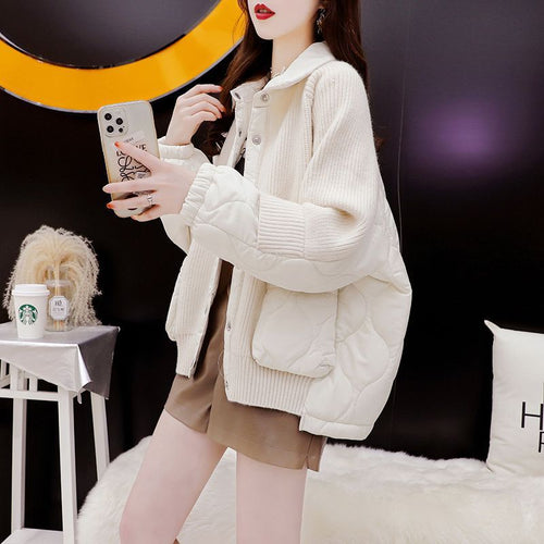 Quilted jacket for women with structured sleeves and a soft inner lining Amarae