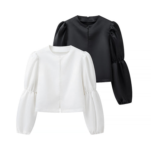 Blouse sur mesure élégante pour femmes avec des manches volumineuses Chic & Stil