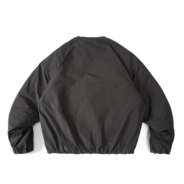 Unisex Lightweight Boxy Transition Jacket without Collar with Full Zip and Elastic Hem Amarae