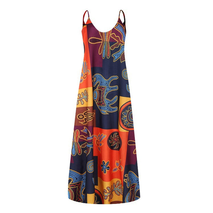 Chic and stylish floral boho maxi dress for women