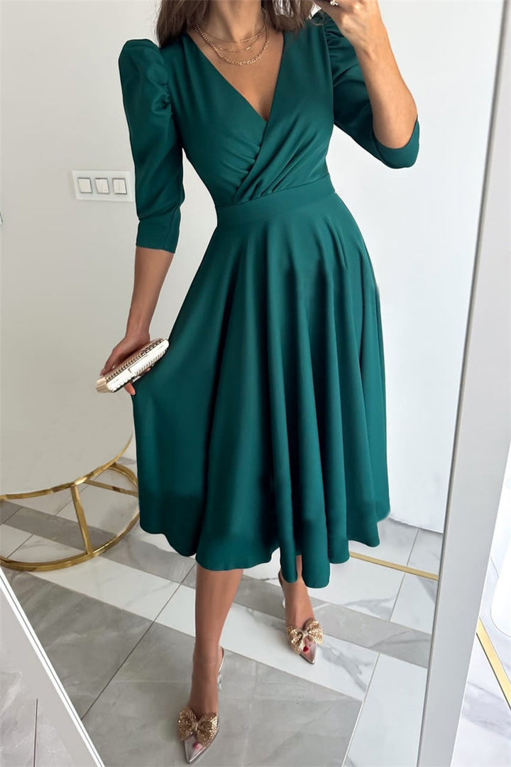Ladies Elegant Chic Midi Dress