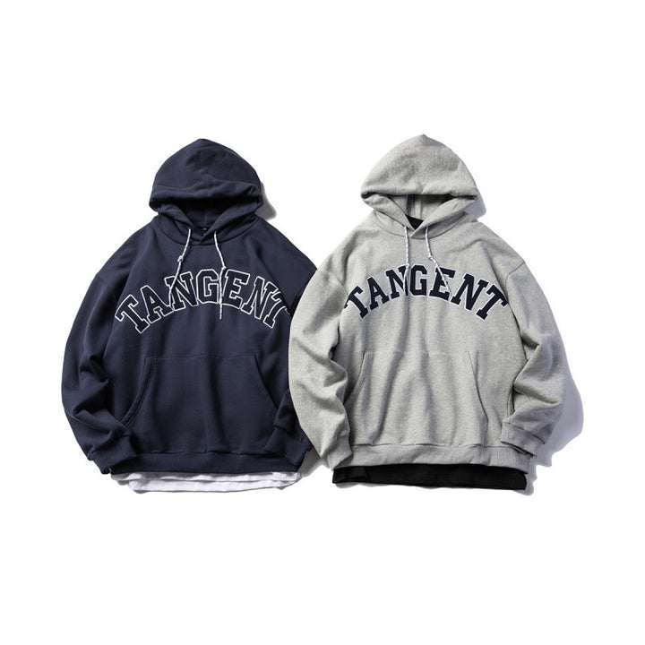 Unisex Oversize Hoodie with Collegiate Print and Kangaroo Pocket Amarae