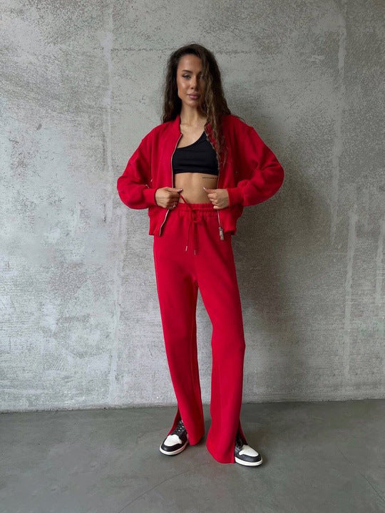 Ladies Polar sports set with full zip and practical side pockets Lune London