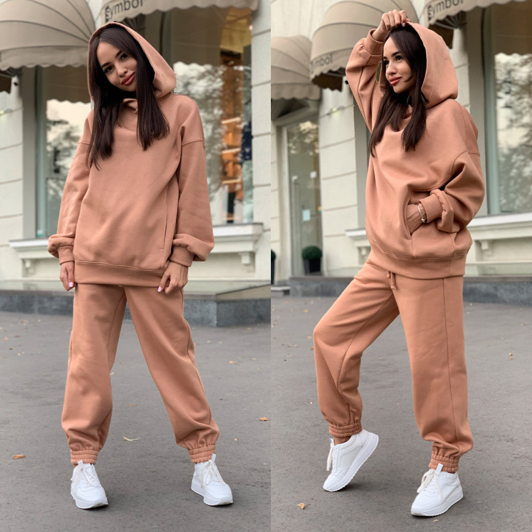 Lune London Comfortable Hooded Sweatpants Set for Women