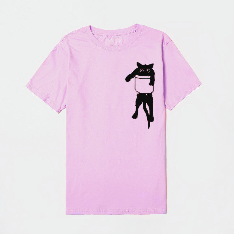 T-shirt pour femmes avec motif animal créatif et coupe décontractée Chic & Stil