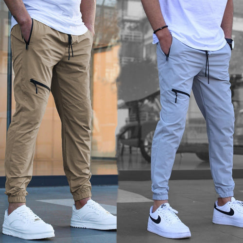 Sport suit trousers for men with elastic waistband and zip pockets on the sides Amarae