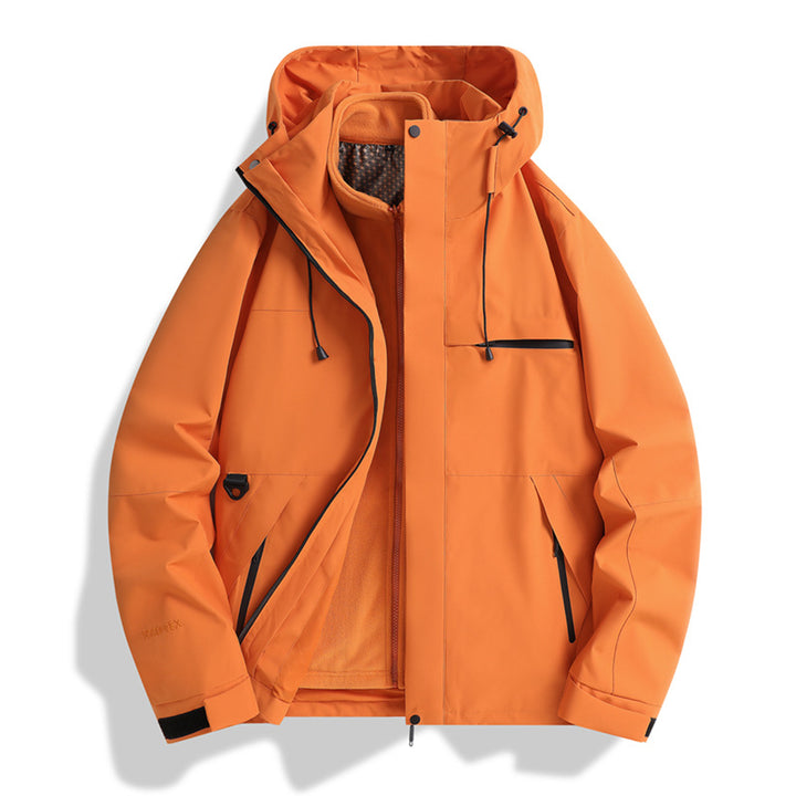Men's Urban Softshell Jacket with sealed seams, adjustable hood, and minimalist pockets Amarae