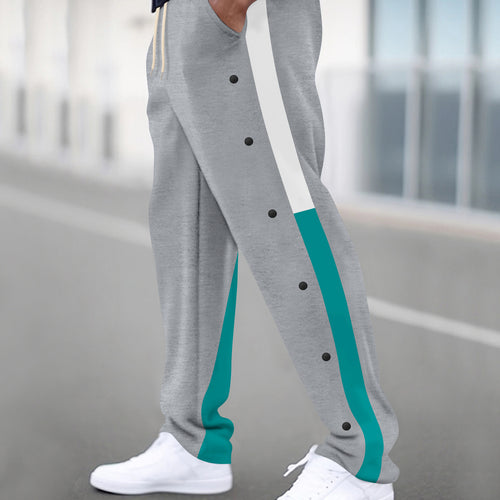 Sport training pants for men with buttons and elastic waistband Amarae