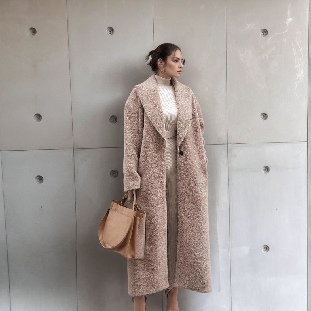 Oversized plush coat for women Lune London