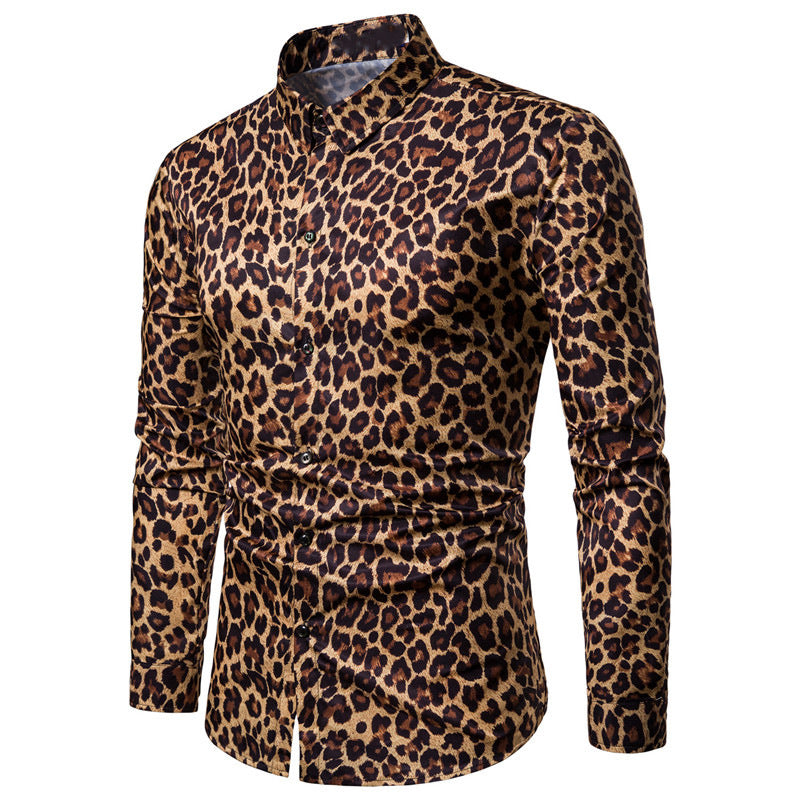 Shirt for men with a striking animal pattern Amarae