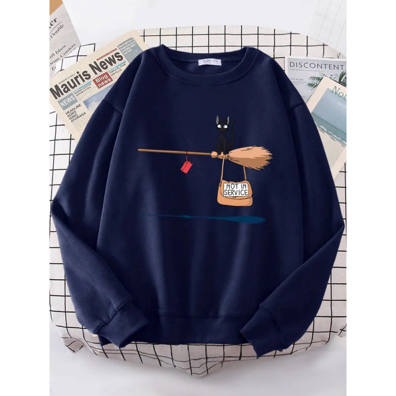 Women's sweatshirt with creative cat design Lune London