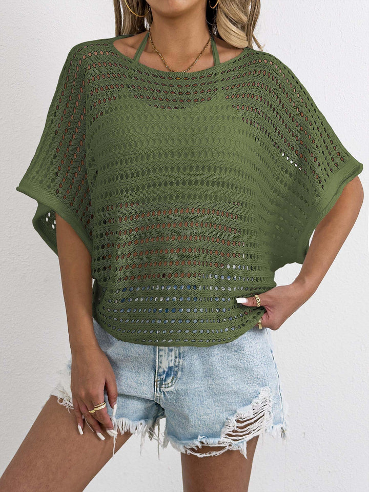 Ladies Open Weaving Crochet Outfit Top Amarae