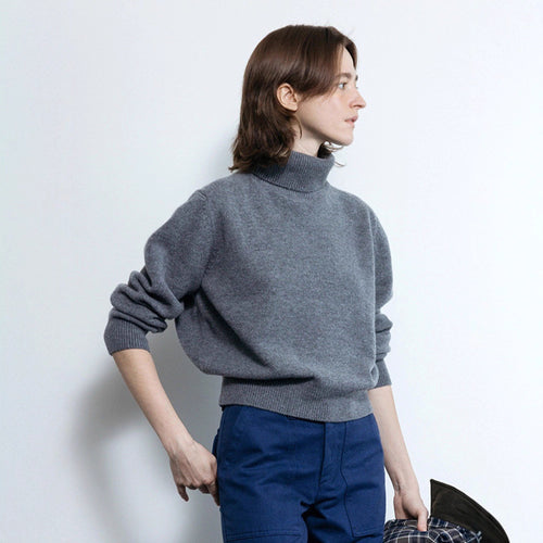 Pull turtleneck confortable pour femmes en tricot Chic & Stil de haute qualité