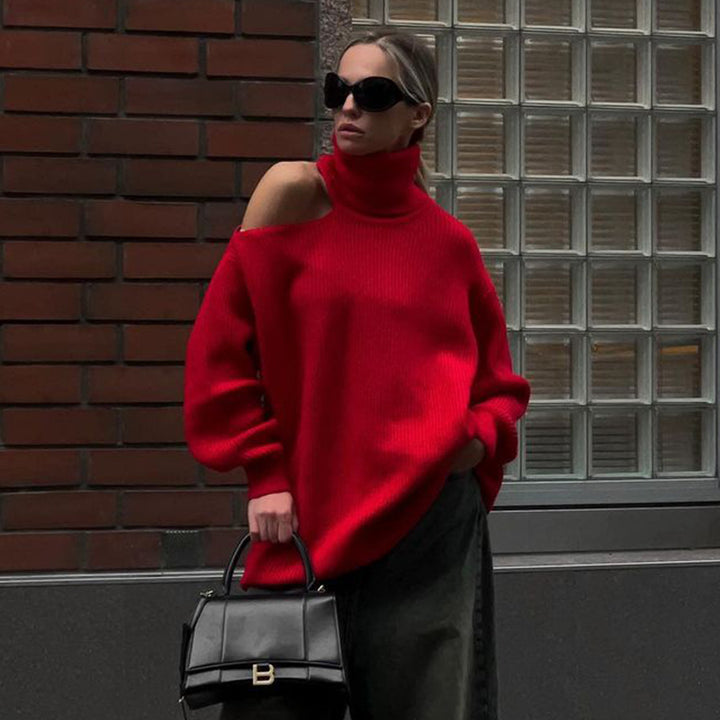 Trendy turtleneck sweater for women with a relaxed fit Lune London