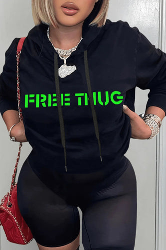 Casual hoodie for women with striking statement print Amarae