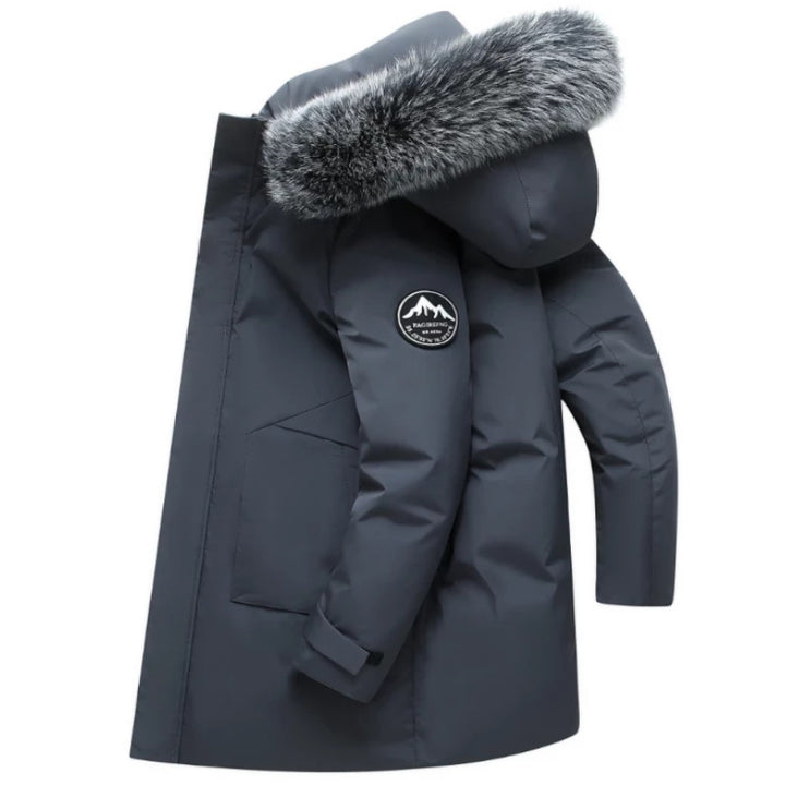 Men’s Water-Repellent Winter Parka with Removable Hood & Cozy Lining | Lune London