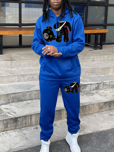 Amarae women's sweatshirt and leisure pants set with creative print design
