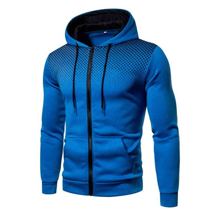 Men's zip-up sporty hoodie with breathable mesh insert Chic and Style