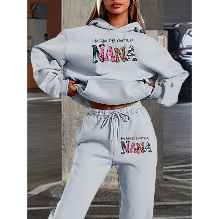 Women's tracksuit with creative lettering and comfortable fit Lune London