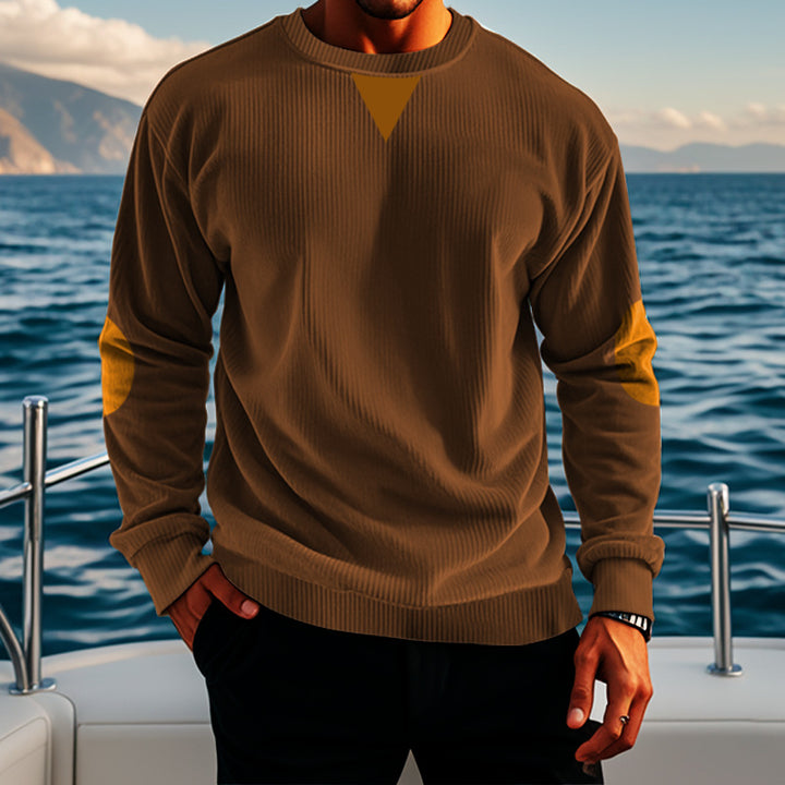 Comfortable fleece pullover for men with Lune London structure
