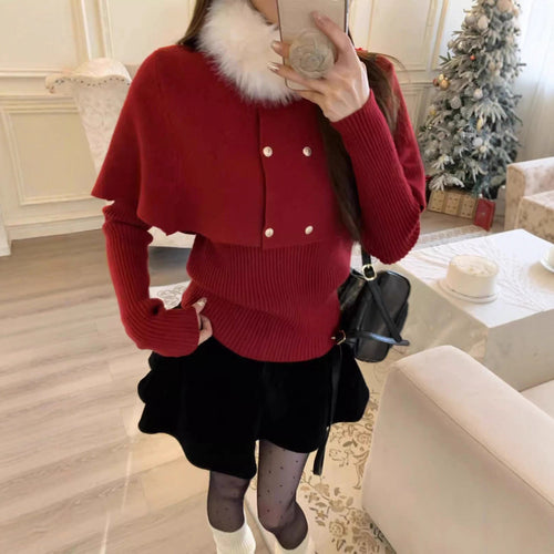 Manteau court élégant pour femmes avec col en fourrure détachable Chic & Stil