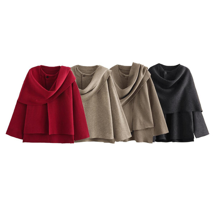 Pull-over tendance pour femmes en matériau doux Lune London
