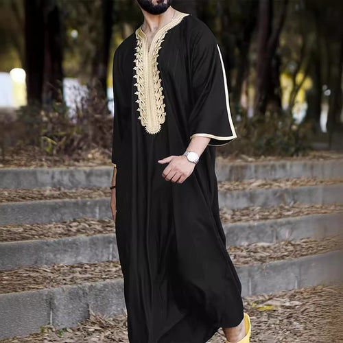 Men's traditional caftan with artistic embroidery Amarae