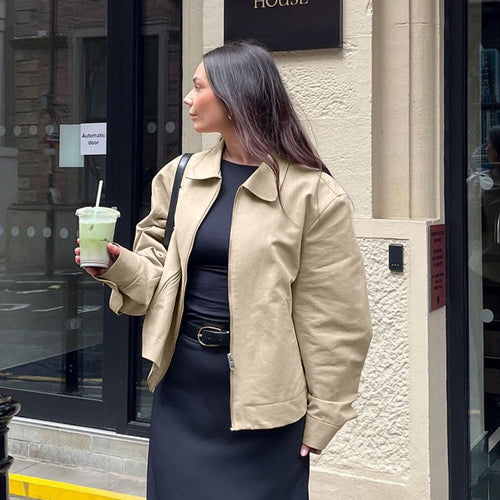 Casual oversized jacket for women with modern cut Amarae