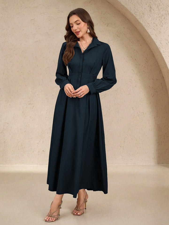 Elegant shirt dresses for women with a flowing skirt and practical pockets Lune London