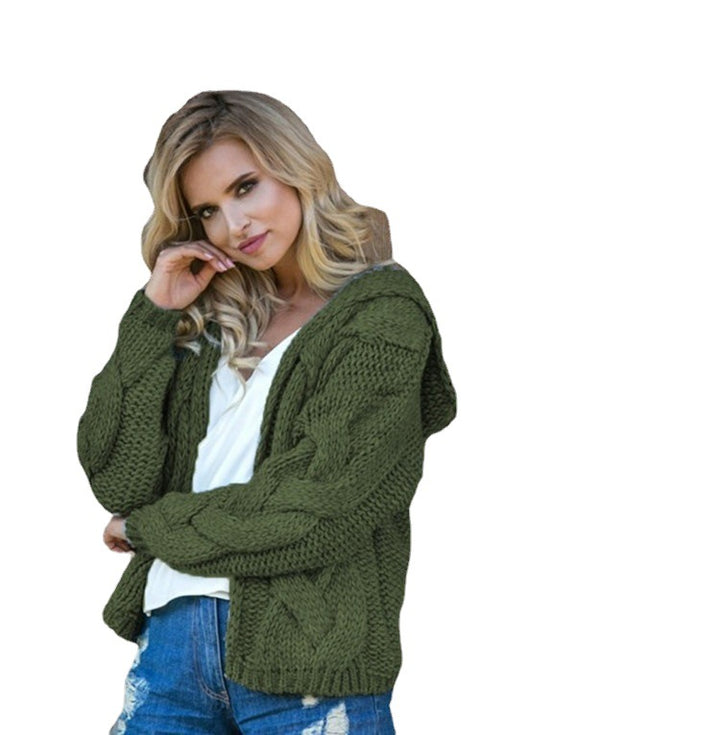 Ladies large hoodie with textured twisted pattern Lune Londonl