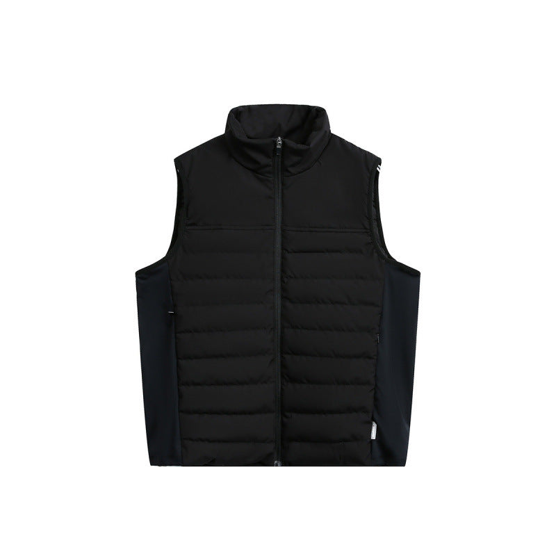 Men's lightweight padded functional vest with stand-up collar and stretch side inserts Amarae