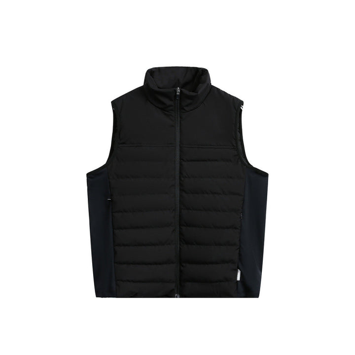 Men's lightweight padded functional vest with stand-up collar and stretch side inserts Amarae