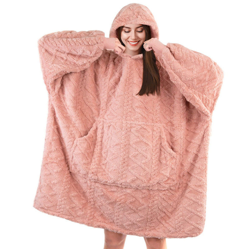 Women's plush hoodie with practical pockets Lune London