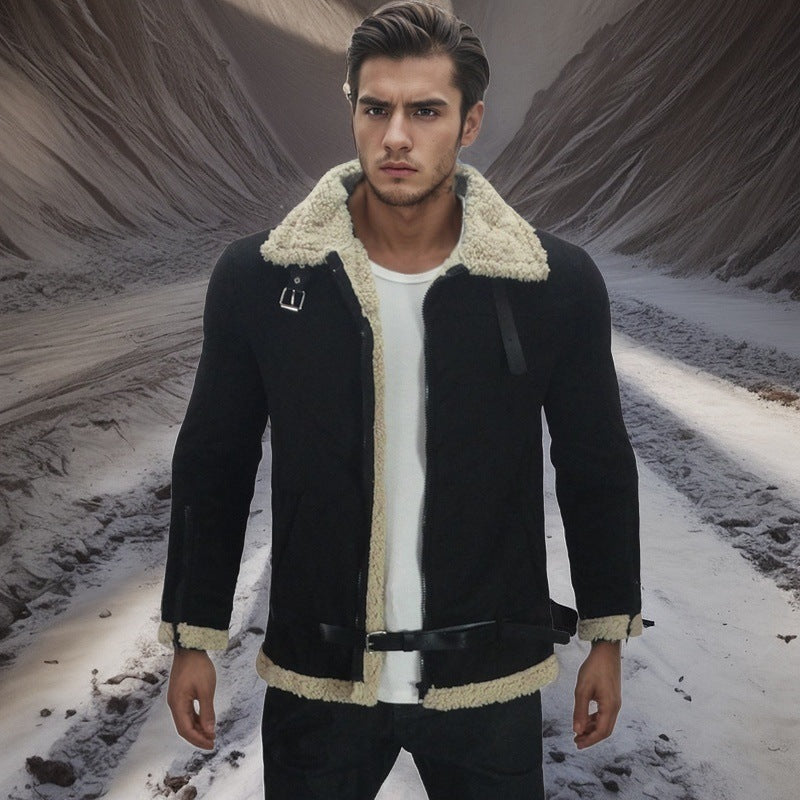 Luxurious sheepskin jacket for men Amarae