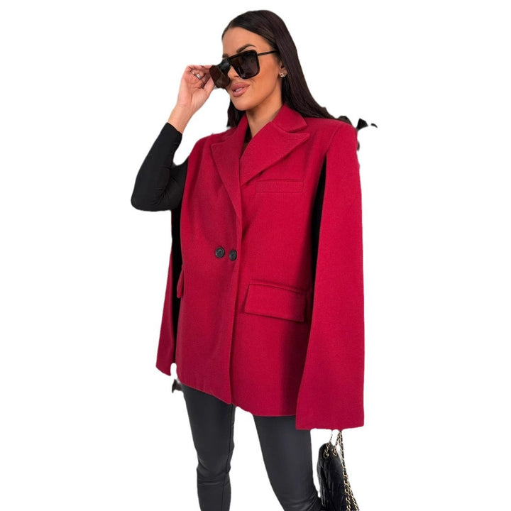 Oversized jacket for women with cape design and modern details Lune London