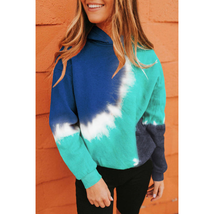 Casual hooded sweatshirt for women with striking batik design Lune London