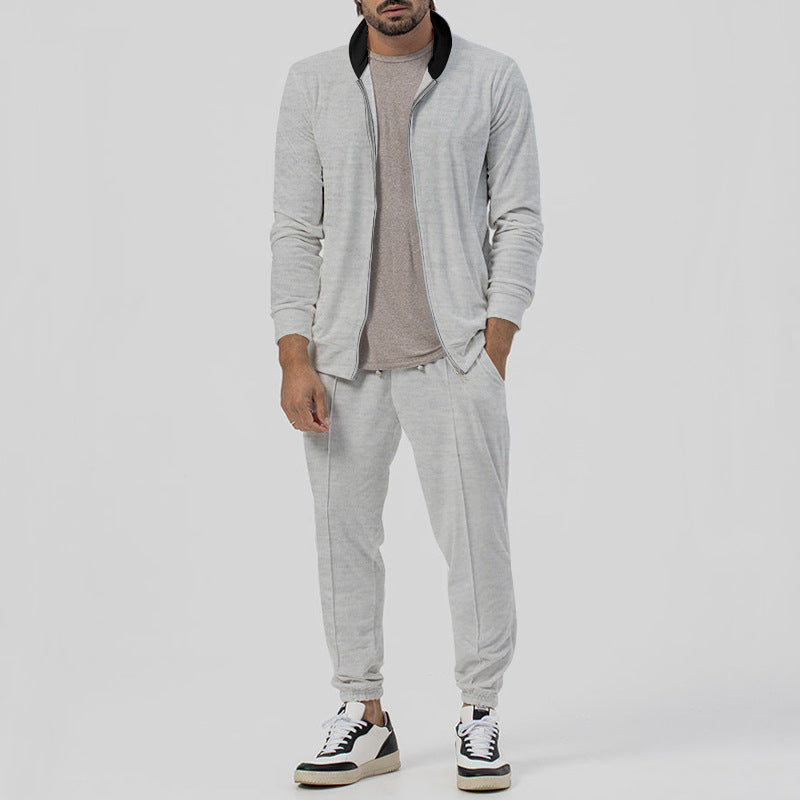 Men's sporty leisure suit with full zip and side pockets Lune London