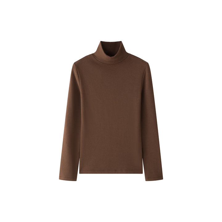 Women's Fitted Turtleneck Long Sleeve made of fine Rib Jersey Amarae