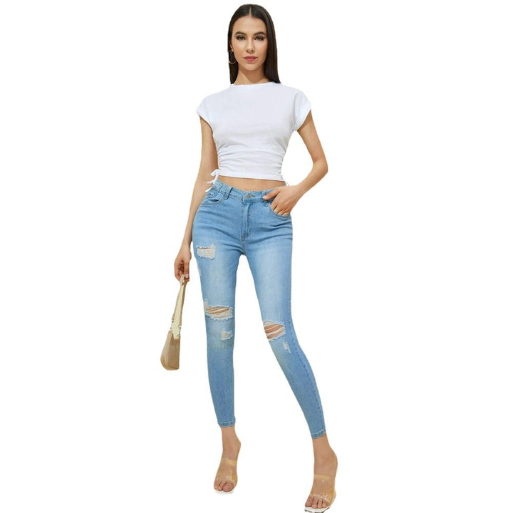 Crop top ajusté pour femmes en coton mélangé de haute qualité Chic & Stil