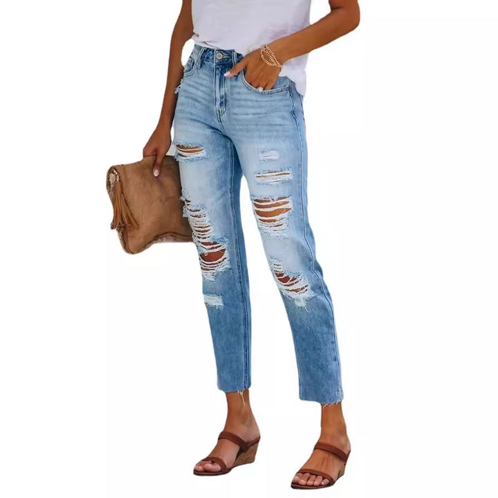 Casual chic boyfriend style destroyed jeans for women Chic & Stil